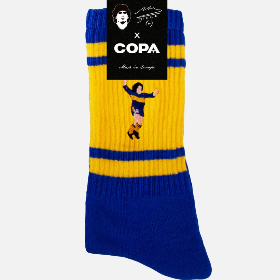 Maradona x COPA Boca Embroidery Terry Chaussettes