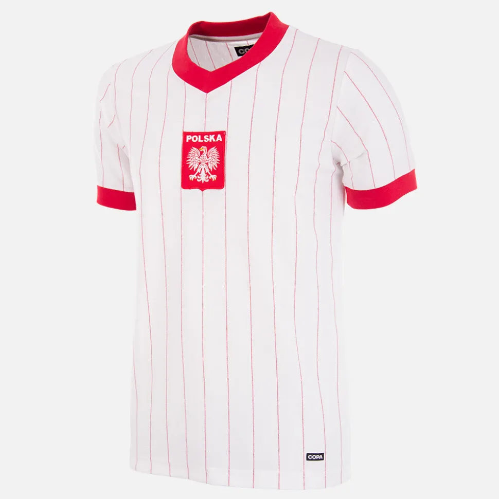 Pologne 1982 Maillot de Foot Rétro