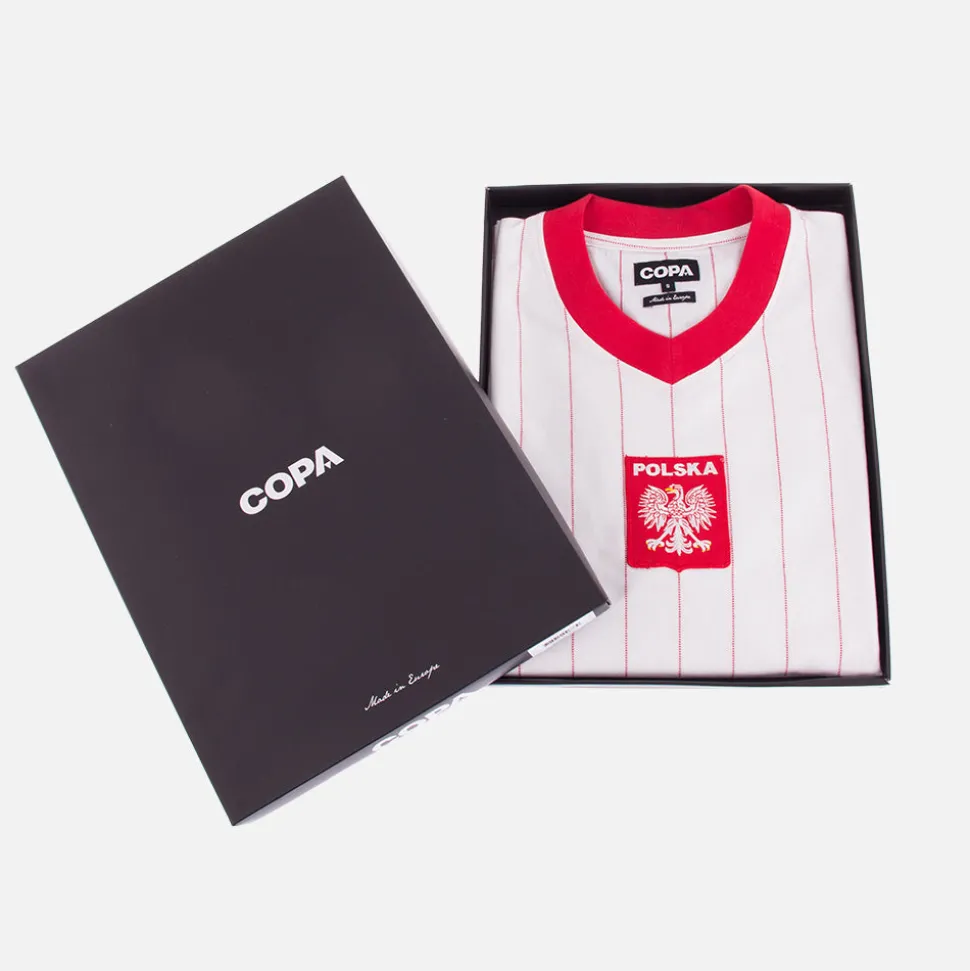 Pologne 1982 Maillot de Foot Rétro