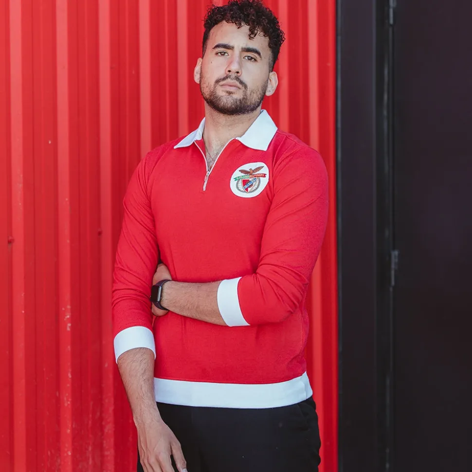 SL Benfica 1962 - 63 Veste de Foot Rétro